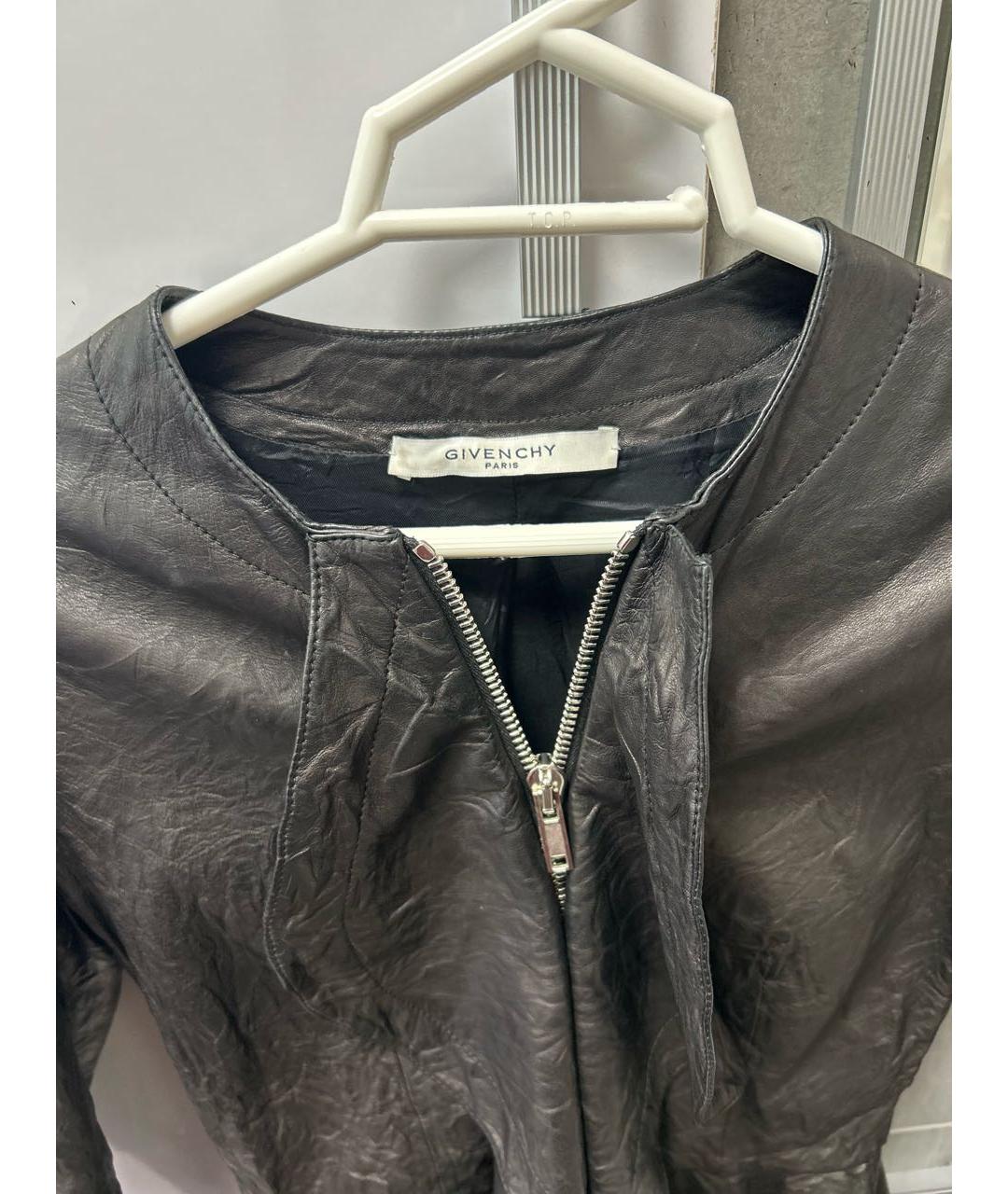 GIVENCHY Черная кожаная куртка, фото 3