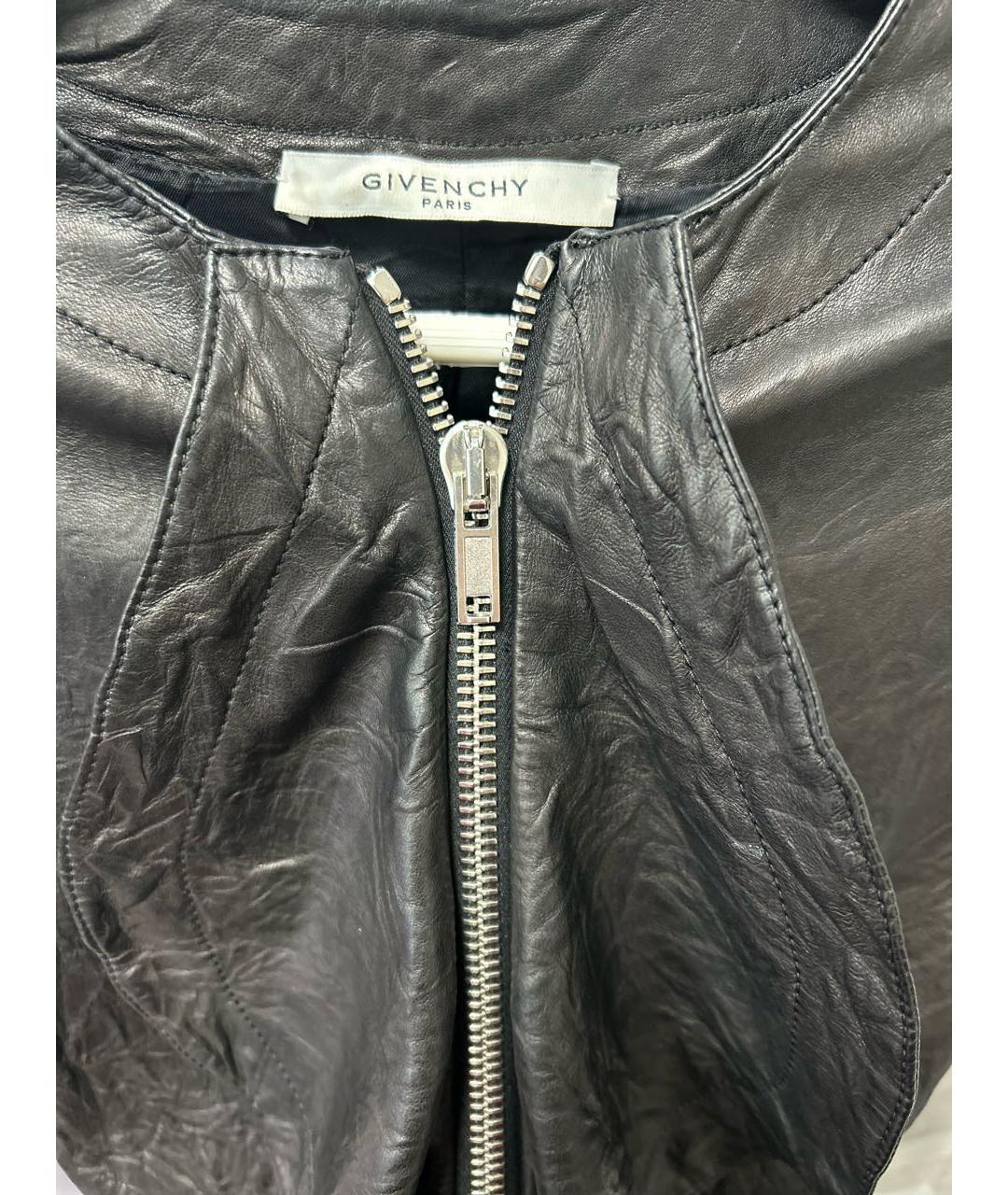 GIVENCHY Черная кожаная куртка, фото 4