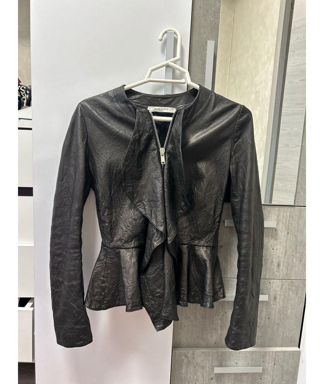 GIVENCHY Черная кожаная куртка, фото 6