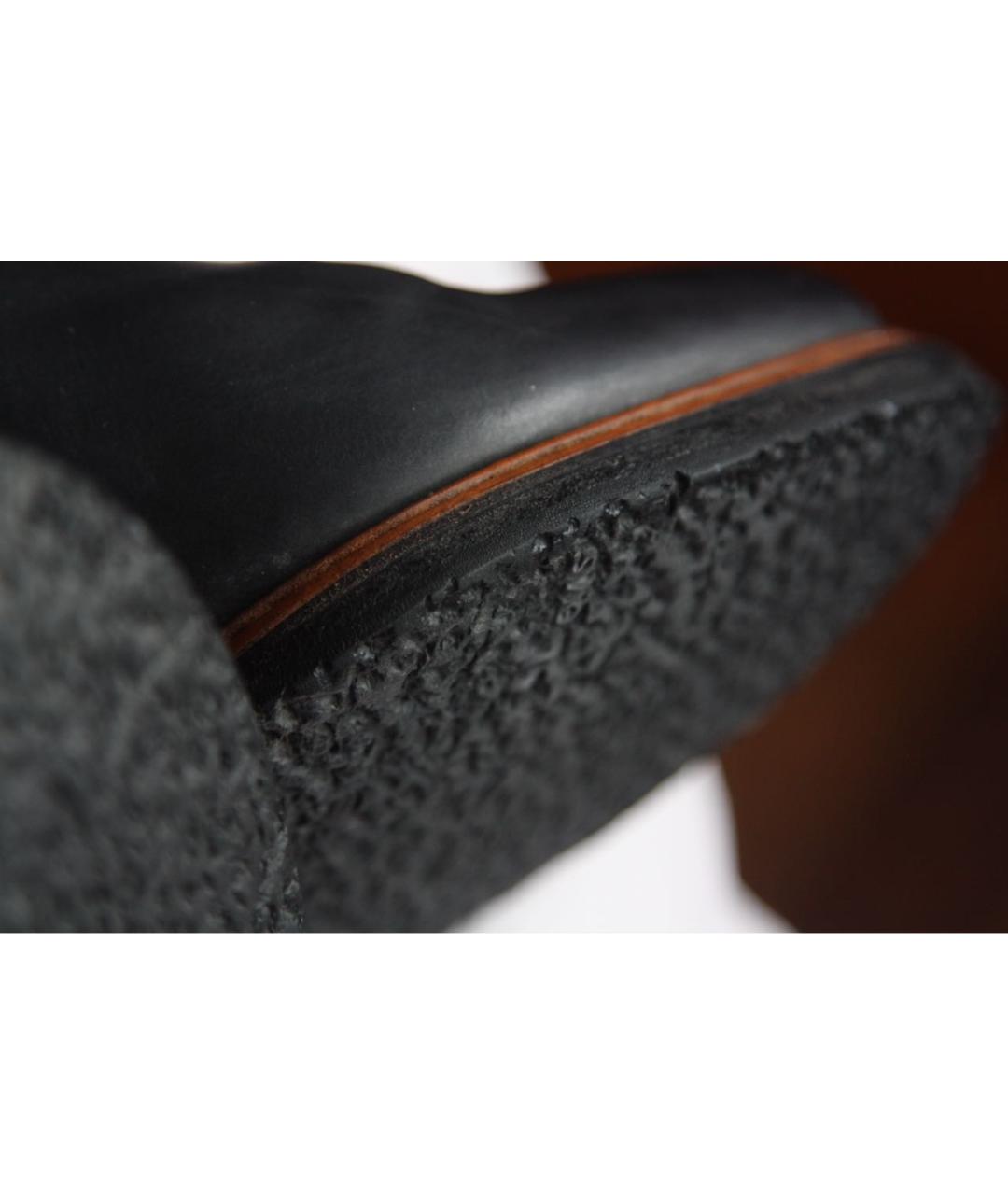 JIL SANDER Черные кожаные сапоги, фото 5