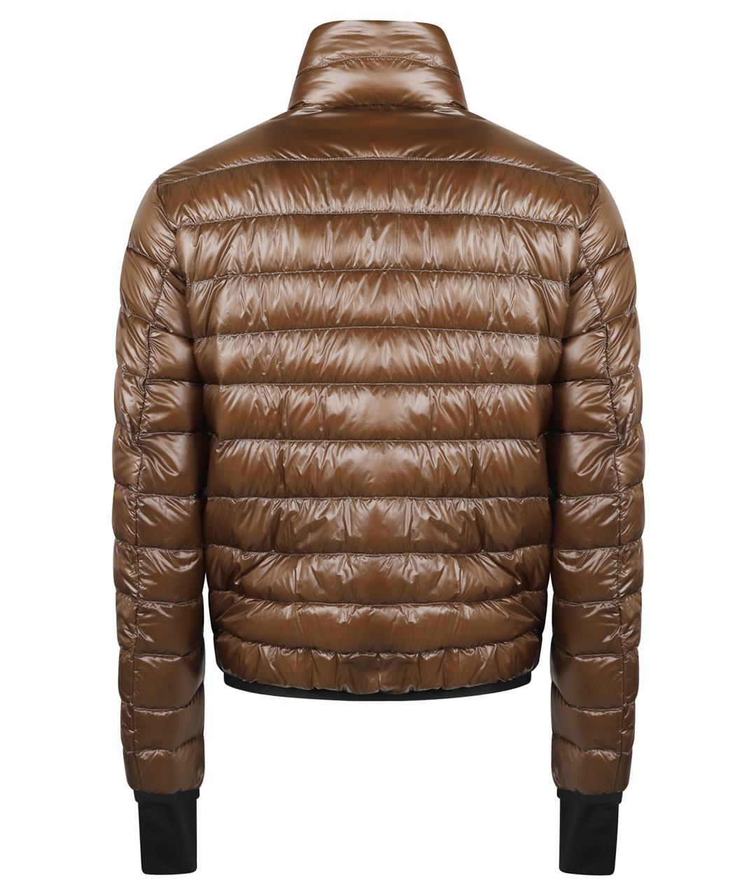MONCLER GRENOBLE Коричневая нейлоновая куртка, фото 3