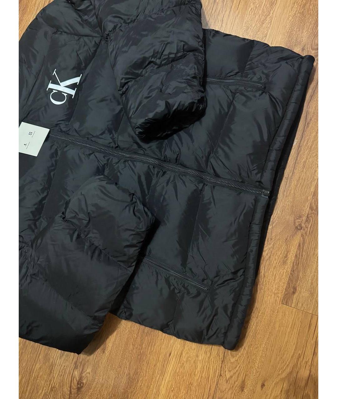 CALVIN KLEIN Черная нейлоновая куртка, фото 7