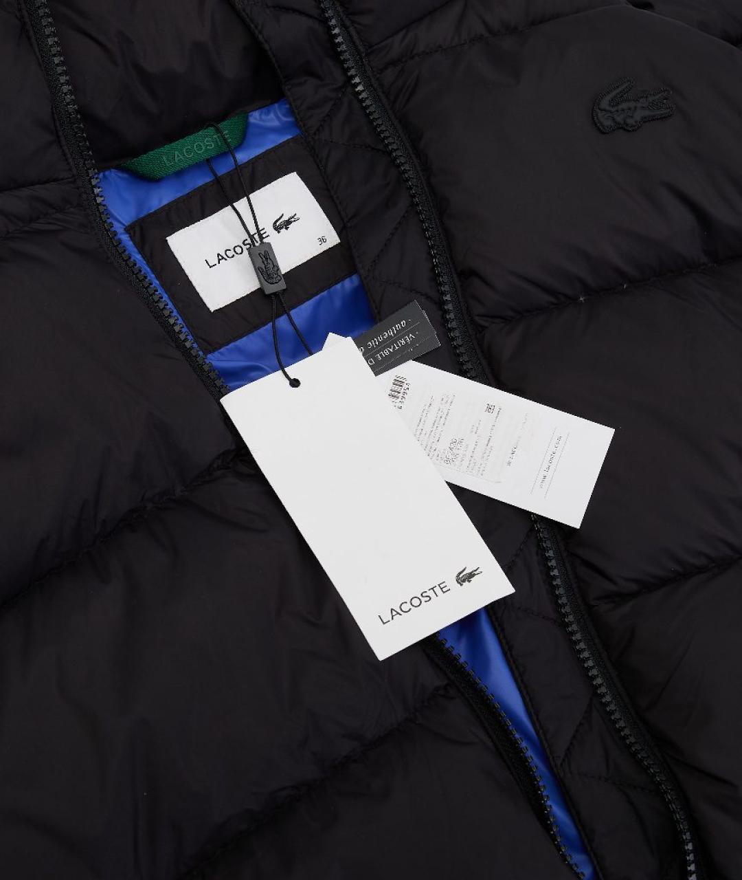 LACOSTE Темно-синяя полиамидовая куртка, фото 4