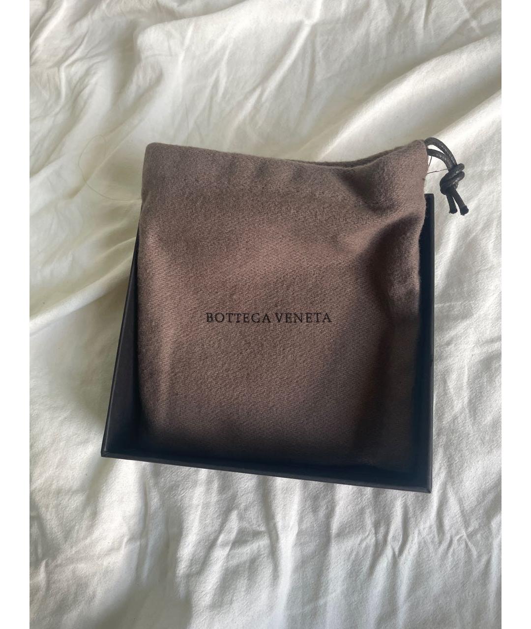 BOTTEGA VENETA Бордовый кожаный кошелек, фото 5