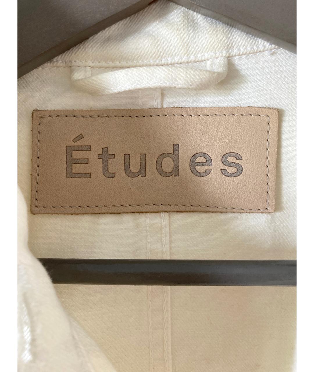 ETUDES Белая хлопковая куртка, фото 5