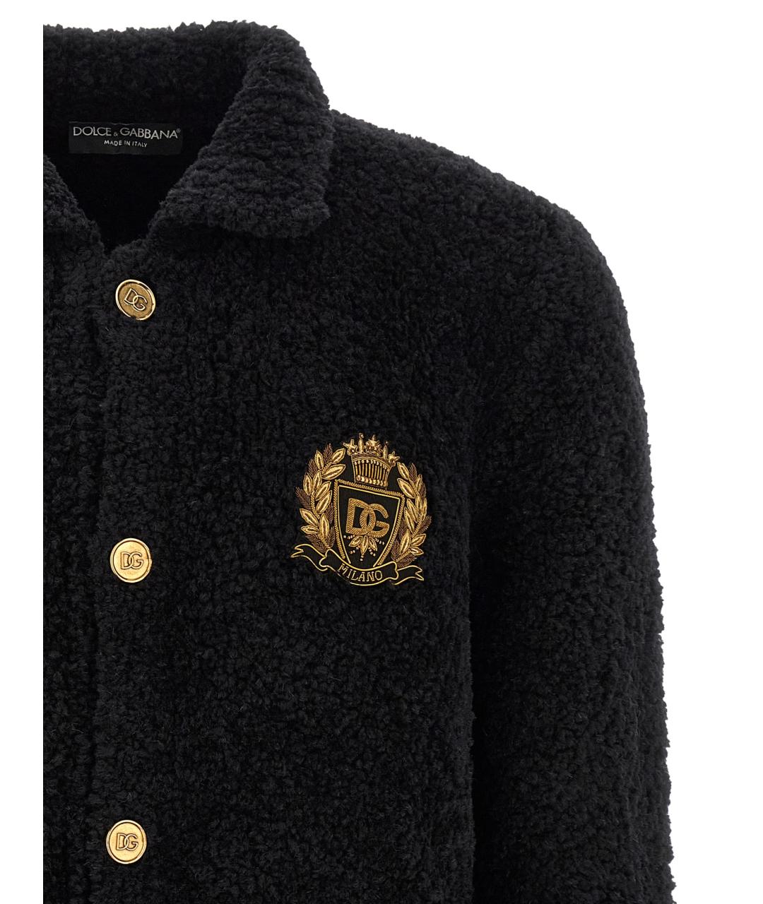 DOLCE&GABBANA Черный шерстяной кардиган, фото 3
