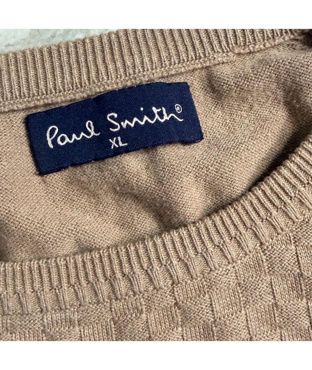 PAUL SMITH Коричневый хлопковый джемпер / свитер, фото 5