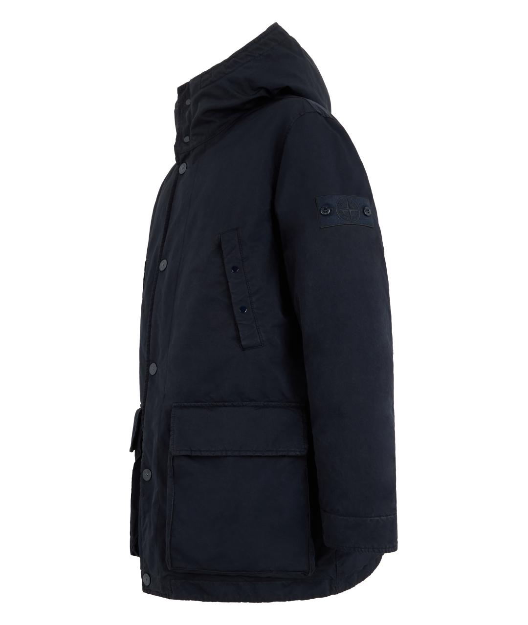 STONE ISLAND Синяя полиамидовая парка, фото 3