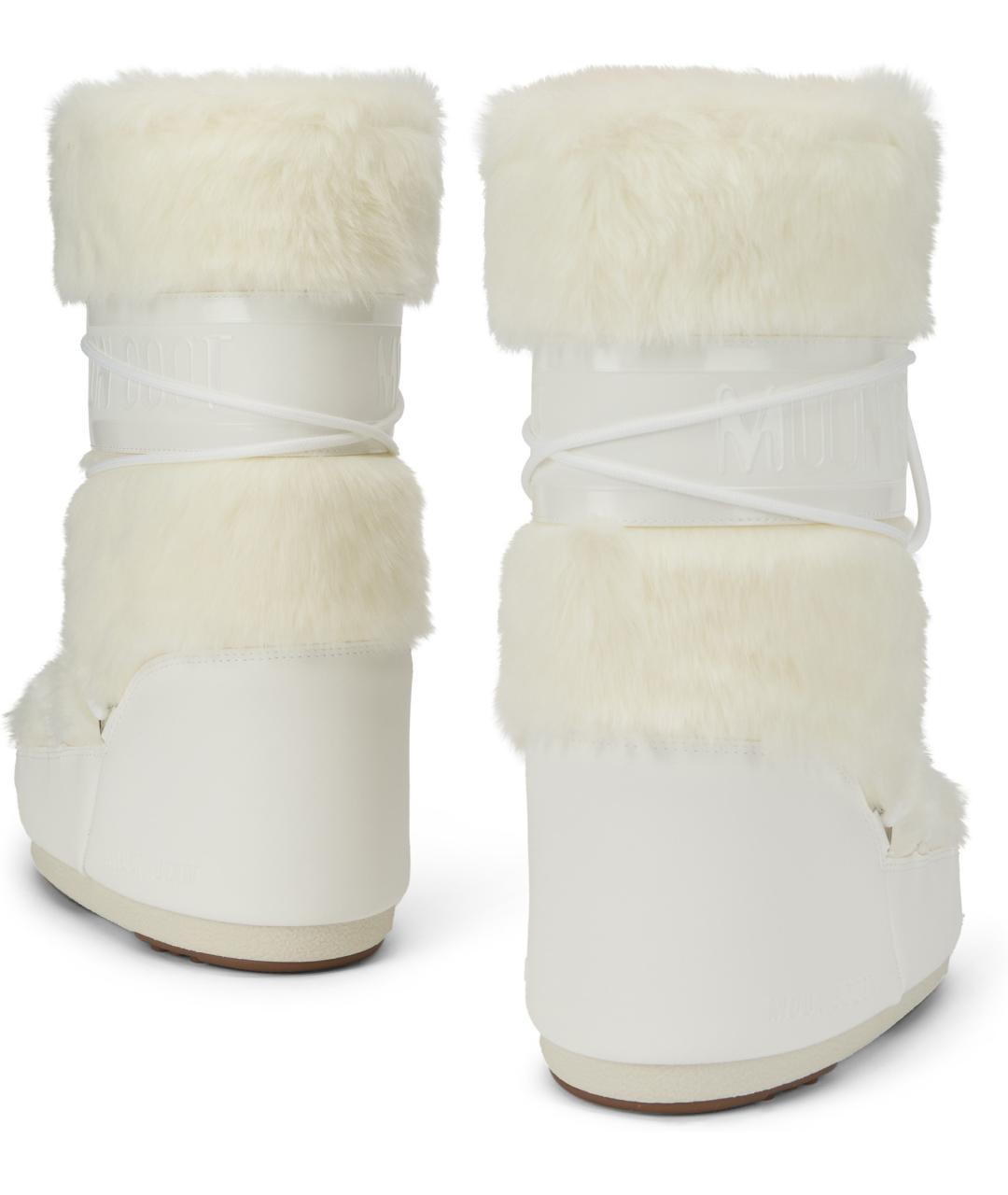 MOON BOOT Белые синтетические сапоги, фото 3
