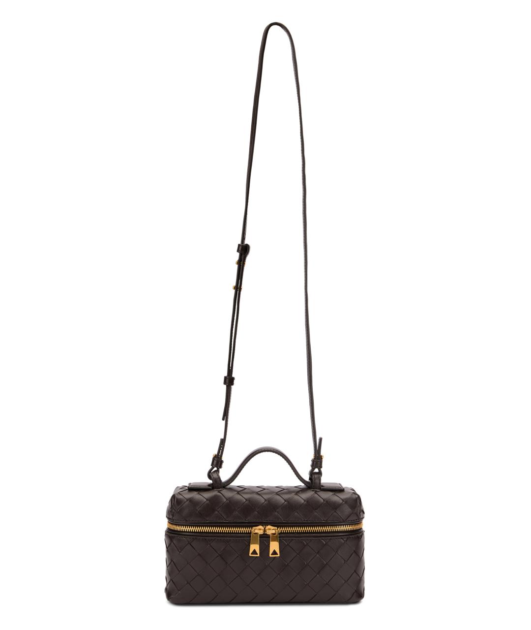 BOTTEGA VENETA Коричневая кожаная сумка через плечо, фото 2