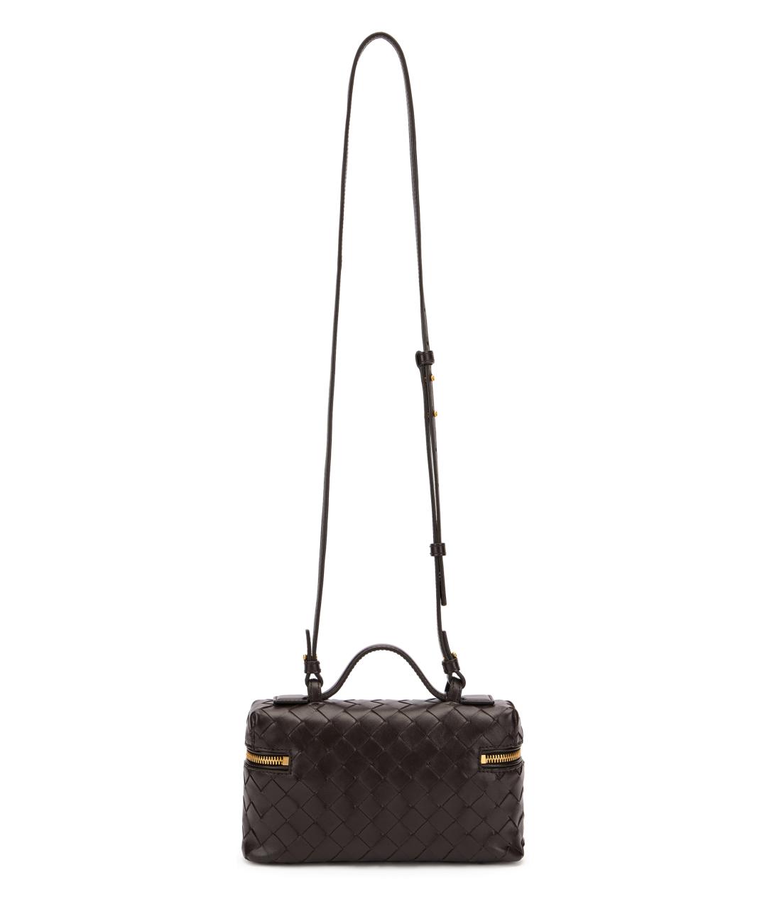 BOTTEGA VENETA Коричневая кожаная сумка через плечо, фото 4