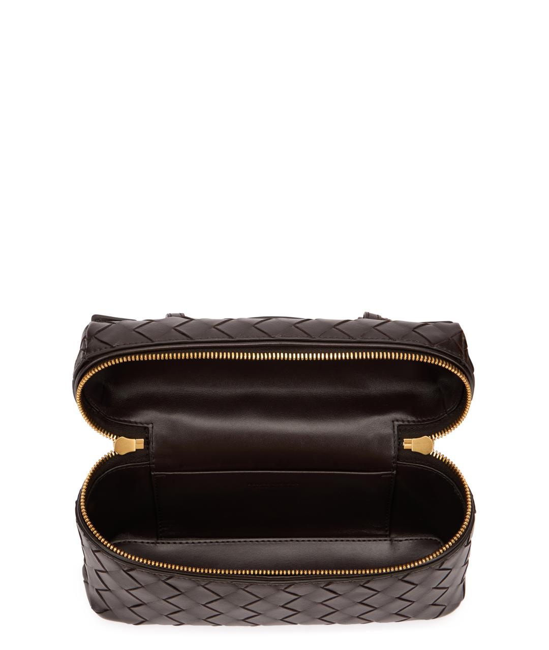 BOTTEGA VENETA Коричневая кожаная сумка через плечо, фото 5