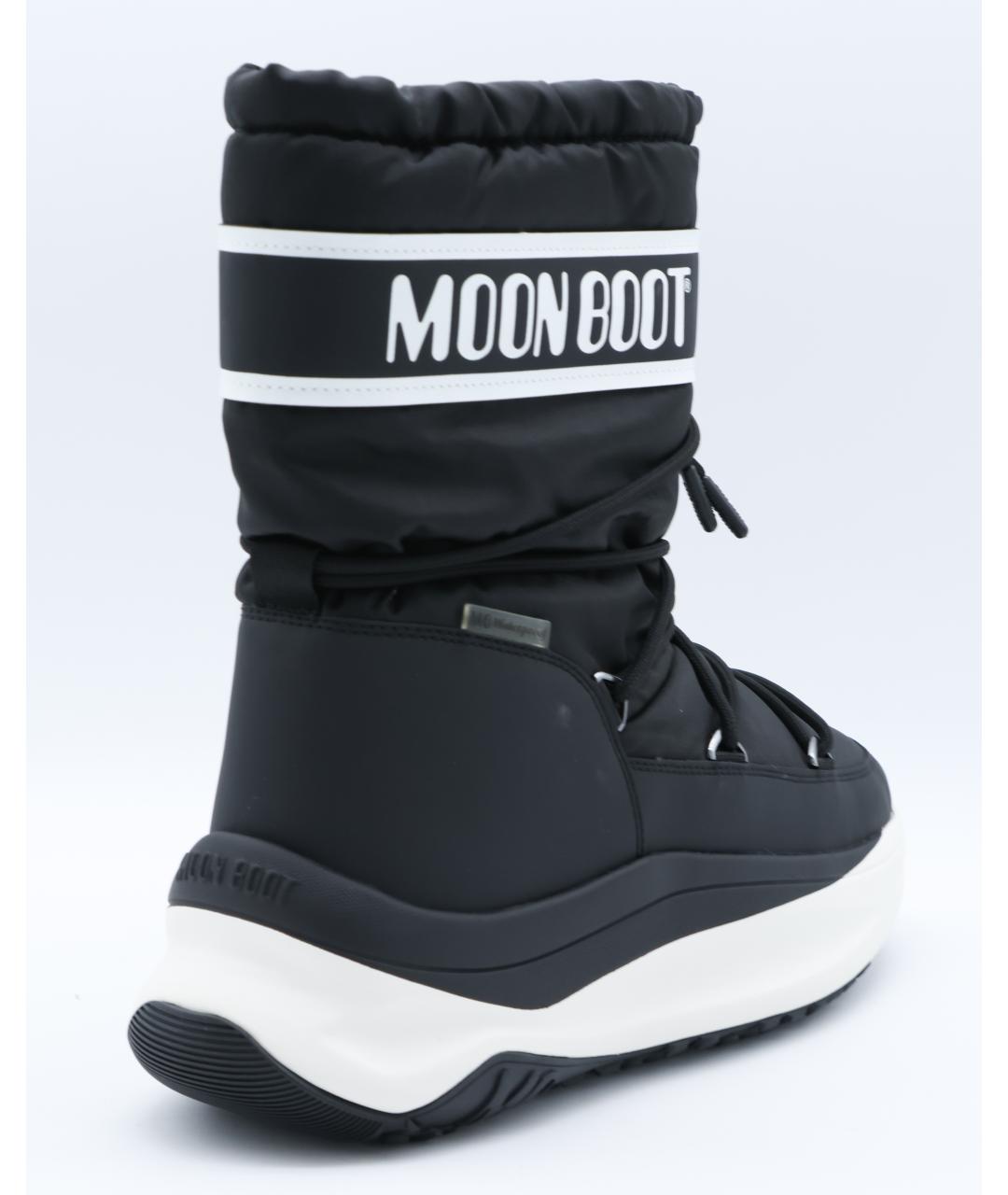 MOON BOOT Черные синтетические высокие ботинки, фото 3