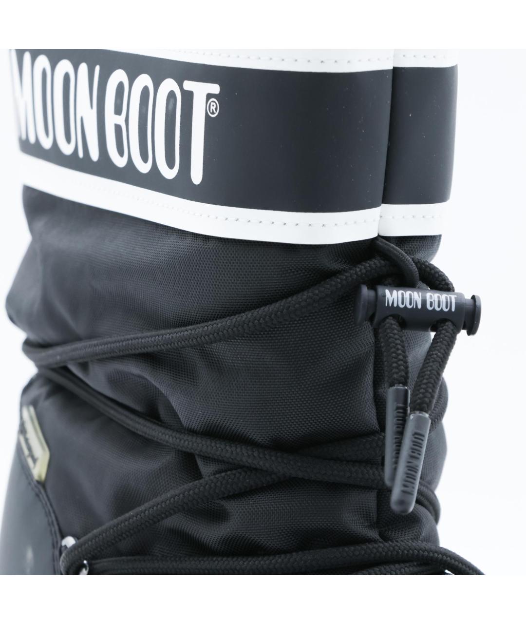 MOON BOOT Черные синтетические высокие ботинки, фото 4