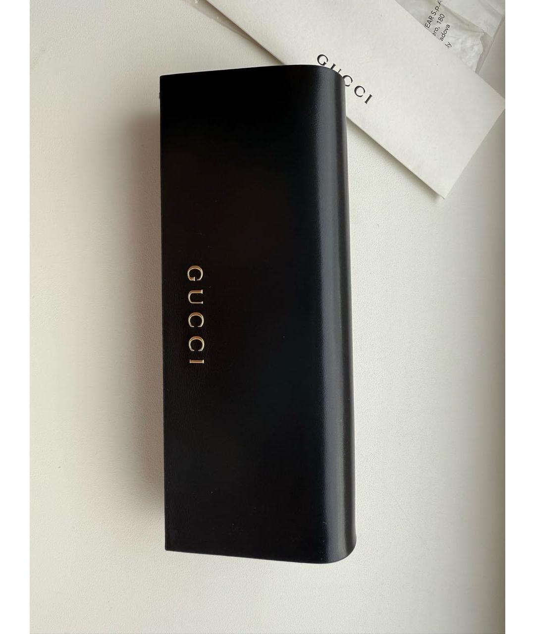 GUCCI Черные пластиковые солнцезащитные очки, фото 8