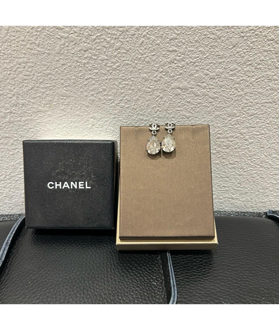 CHANEL Серебряные серьги, фото 3