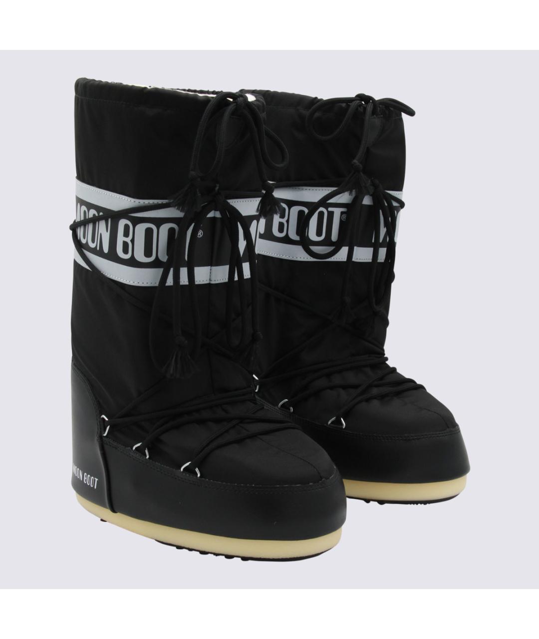 MOON BOOT Черные текстильные сапоги, фото 2
