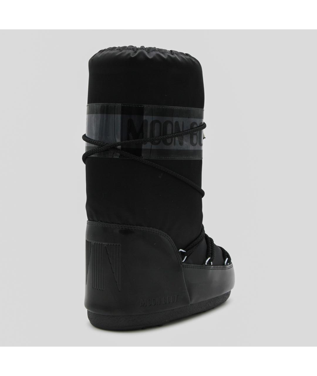 MOON BOOT Черные текстильные сапоги, фото 2