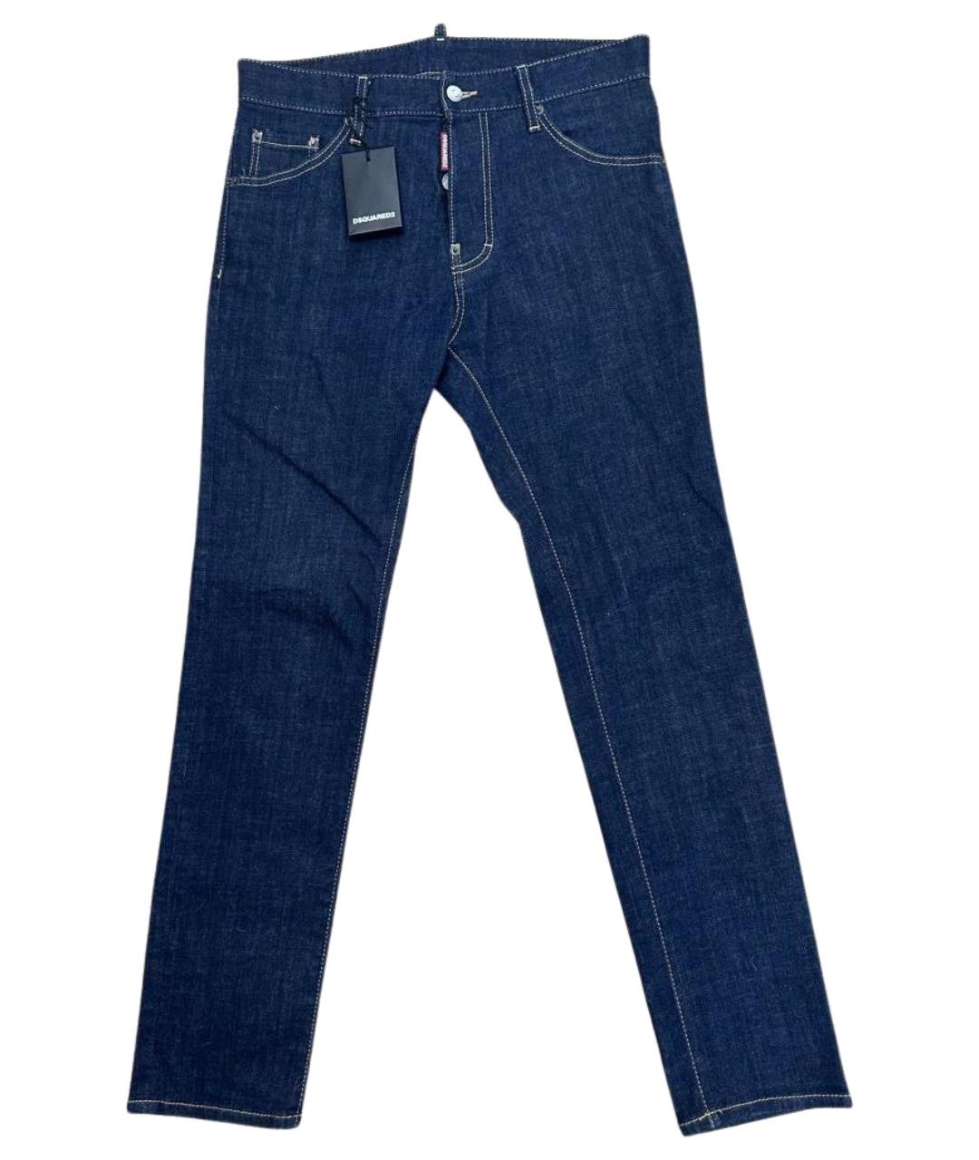 DSQUARED2 Темно-синие хлопковые джинсы скинни, фото 1