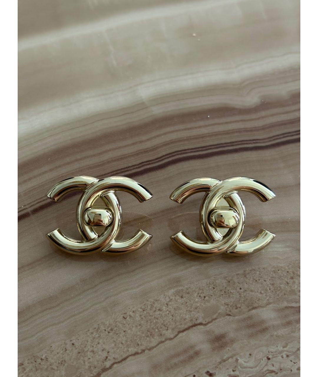 CHANEL Золотые серьги, фото 6