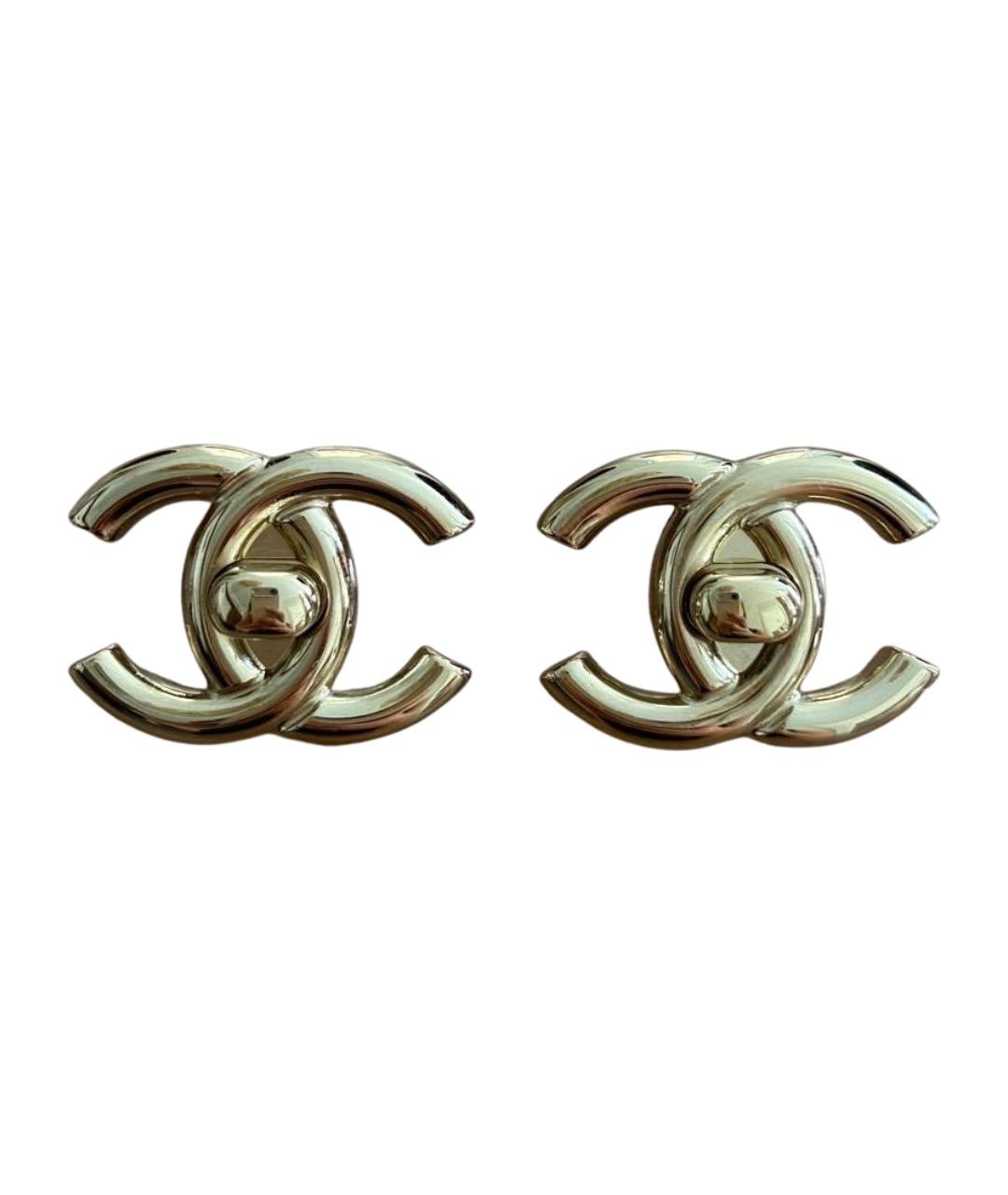CHANEL Золотые серьги, фото 1