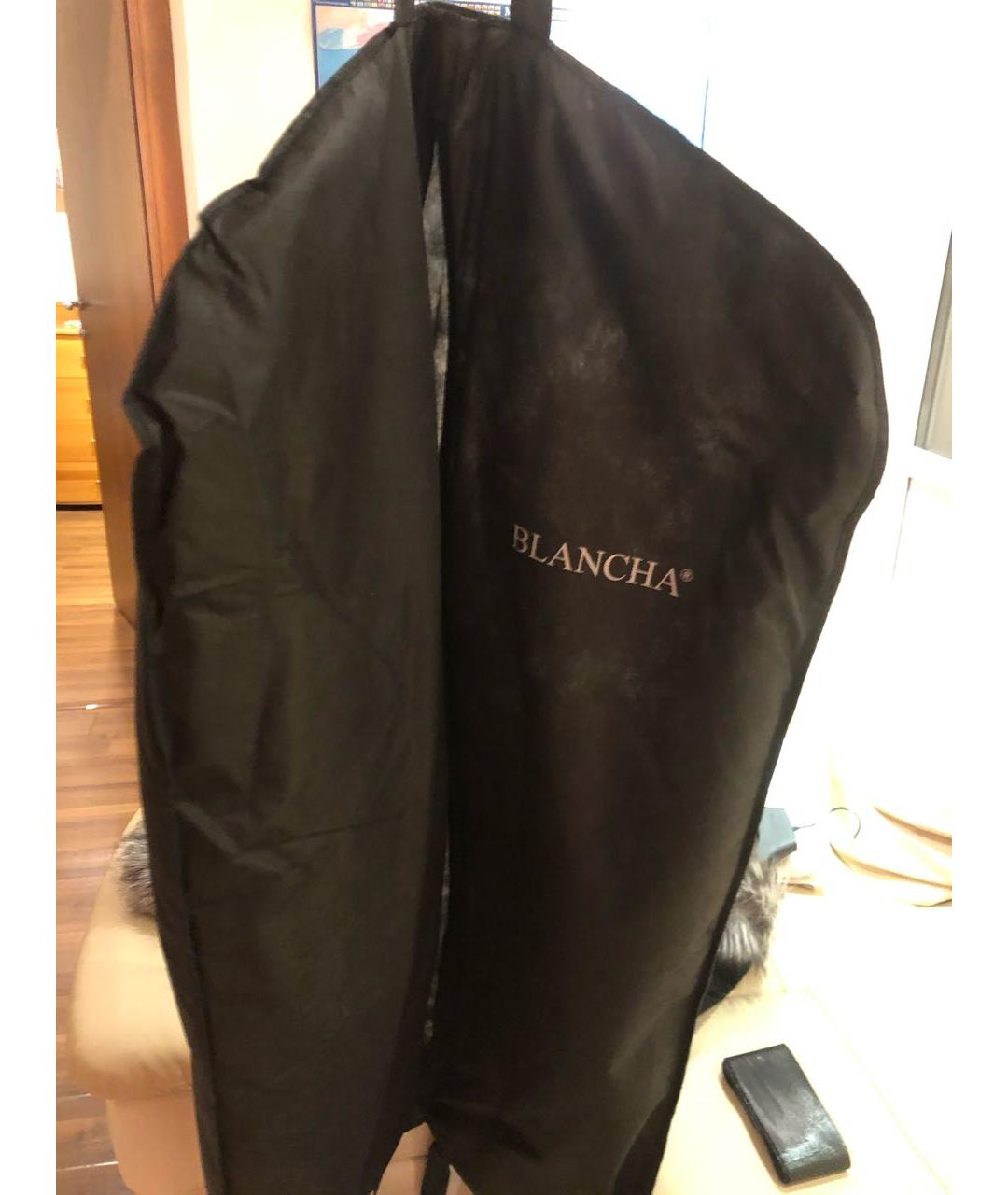 BLANCHA Черная меховая дубленка, фото 3