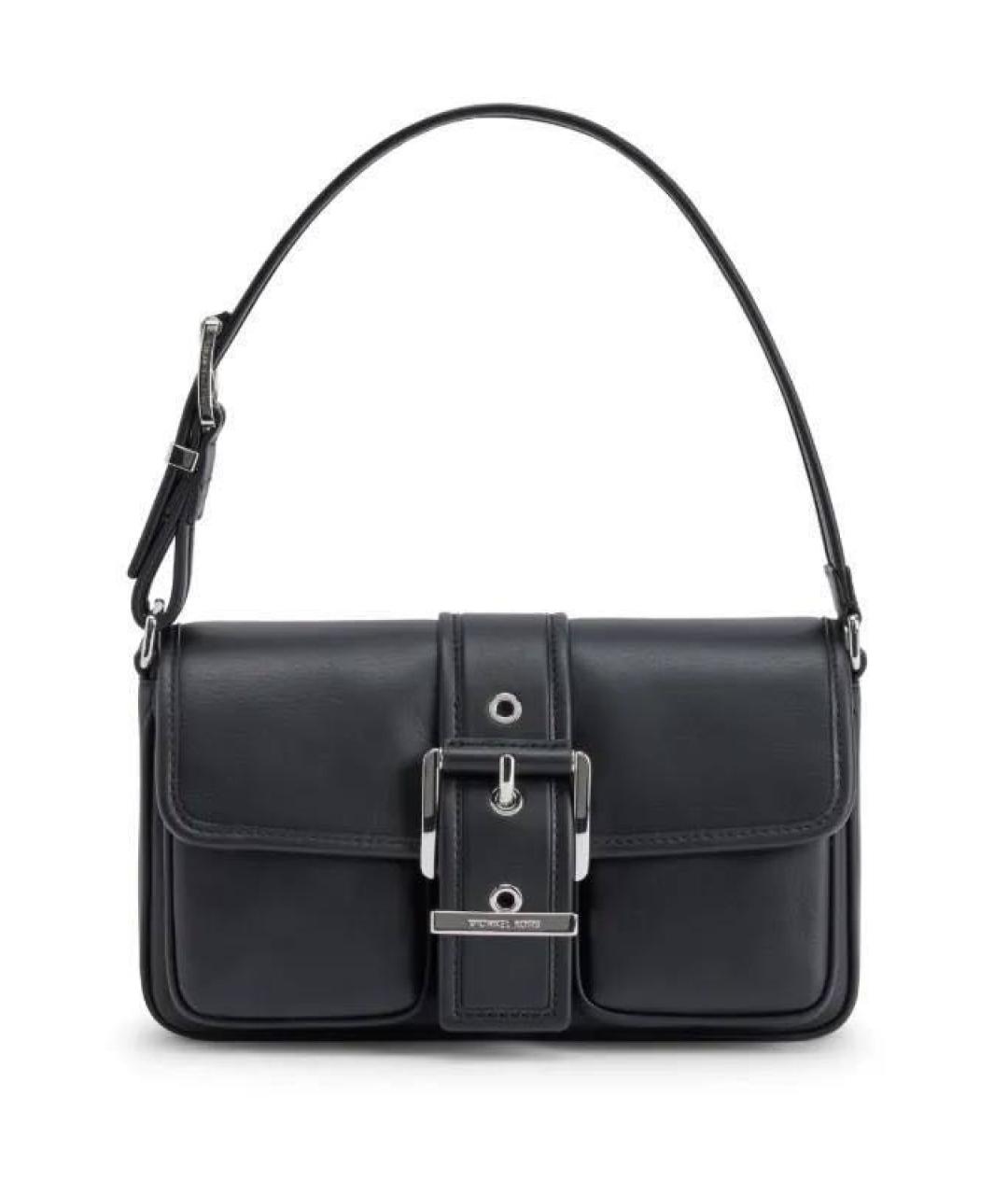 MICHAEL KORS Черная кожаная сумка с короткими ручками, фото 9