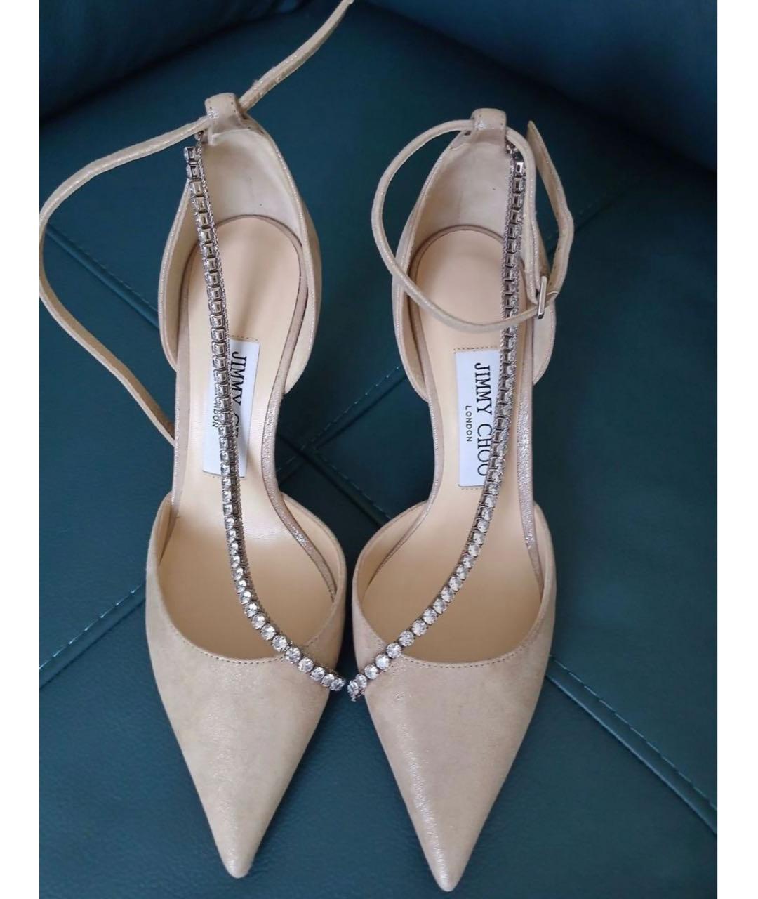 JIMMY CHOO Бежевые туфли, фото 2