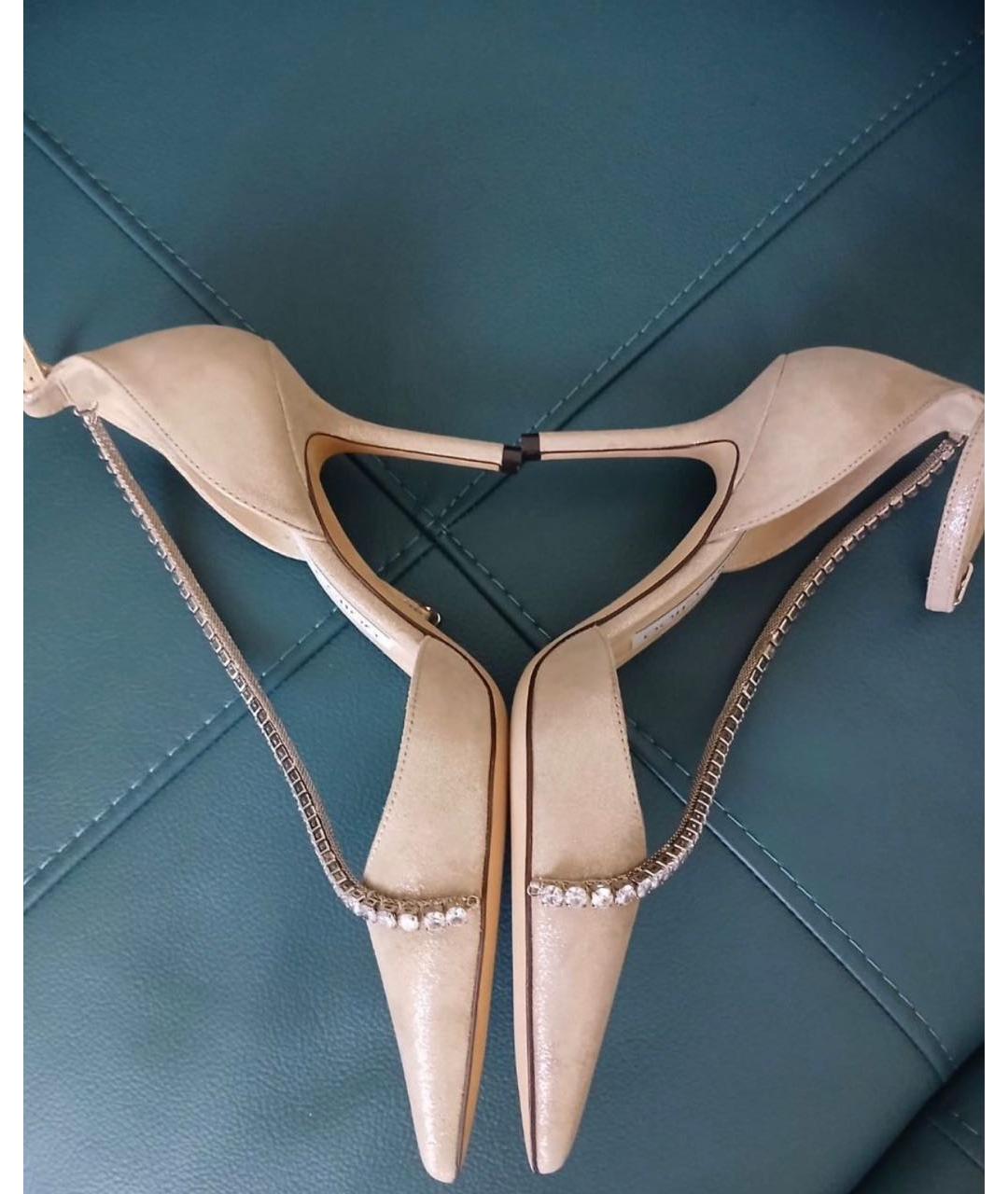 JIMMY CHOO Бежевые туфли, фото 4