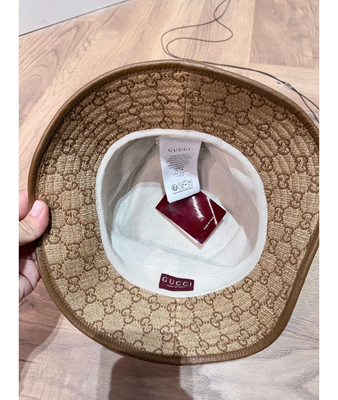 GUCCI Бежевая панама, фото 5