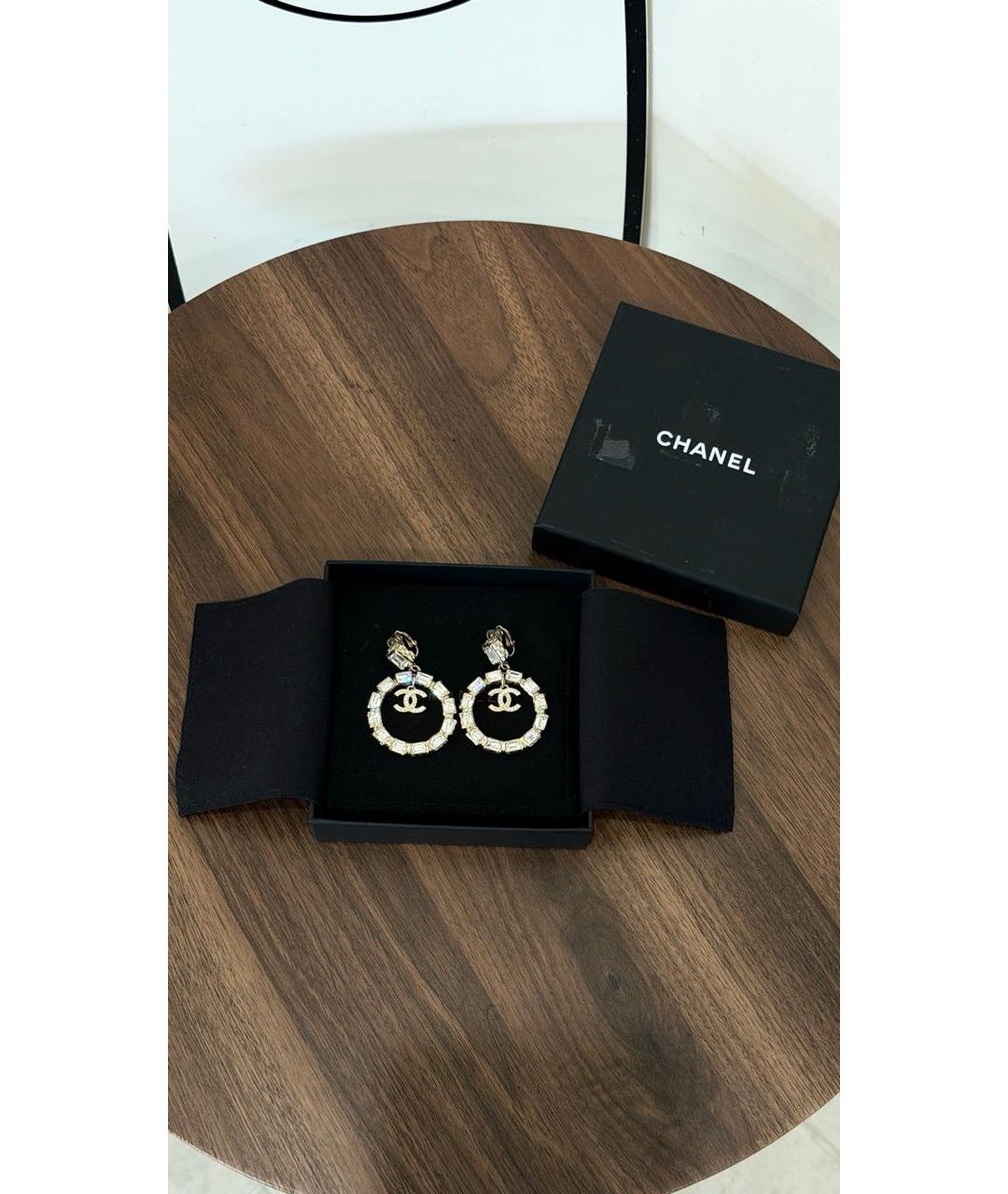 CHANEL Серебряные серьги, фото 2