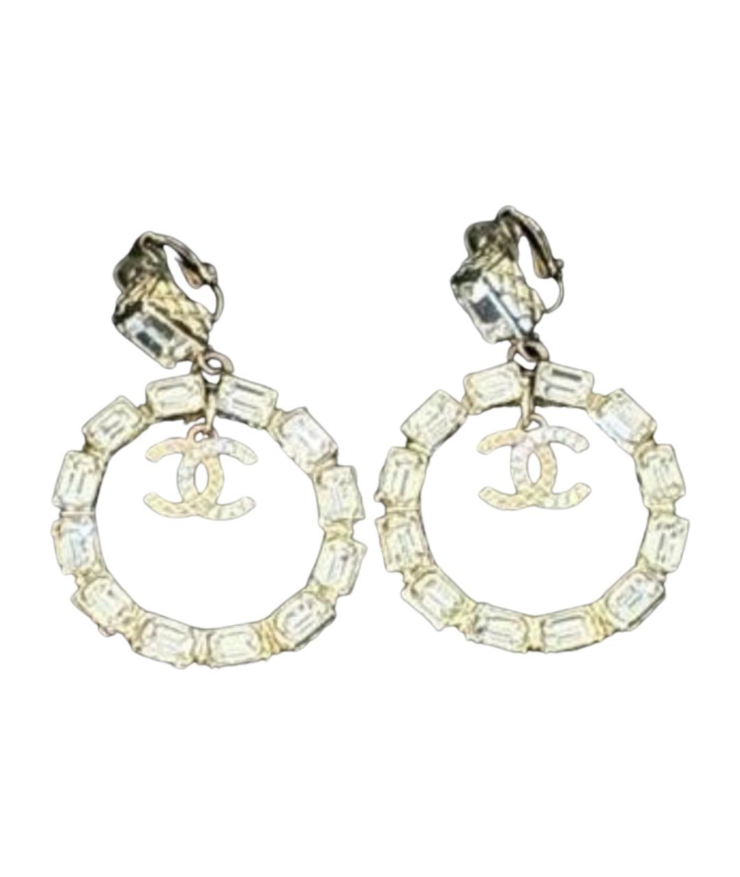 CHANEL Серебряные серьги, фото 1