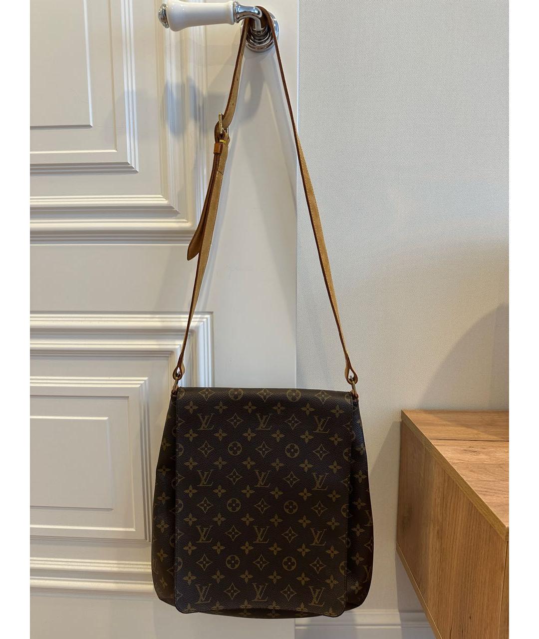 LOUIS VUITTON Коричневая сумка через плечо из канвы, фото 9