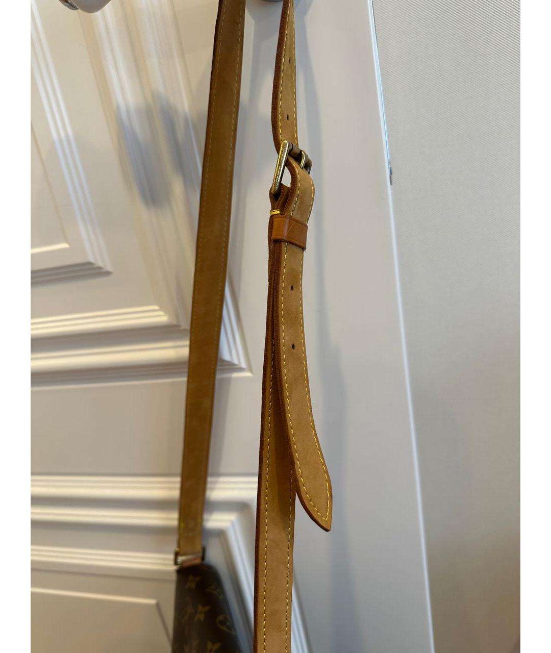 LOUIS VUITTON Коричневая сумка через плечо из канвы, фото 3