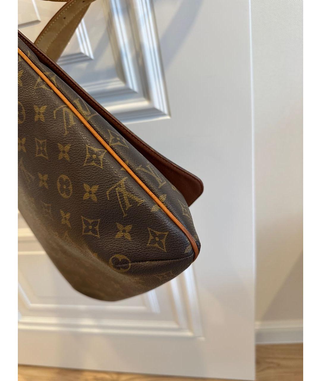 LOUIS VUITTON Коричневая сумка через плечо из канвы, фото 4