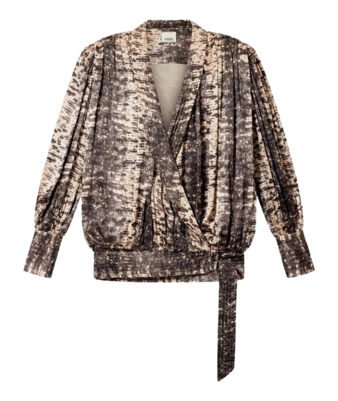 ISABEL MARANT Коричневое полиэстеровое коктейльное платье, фото 1