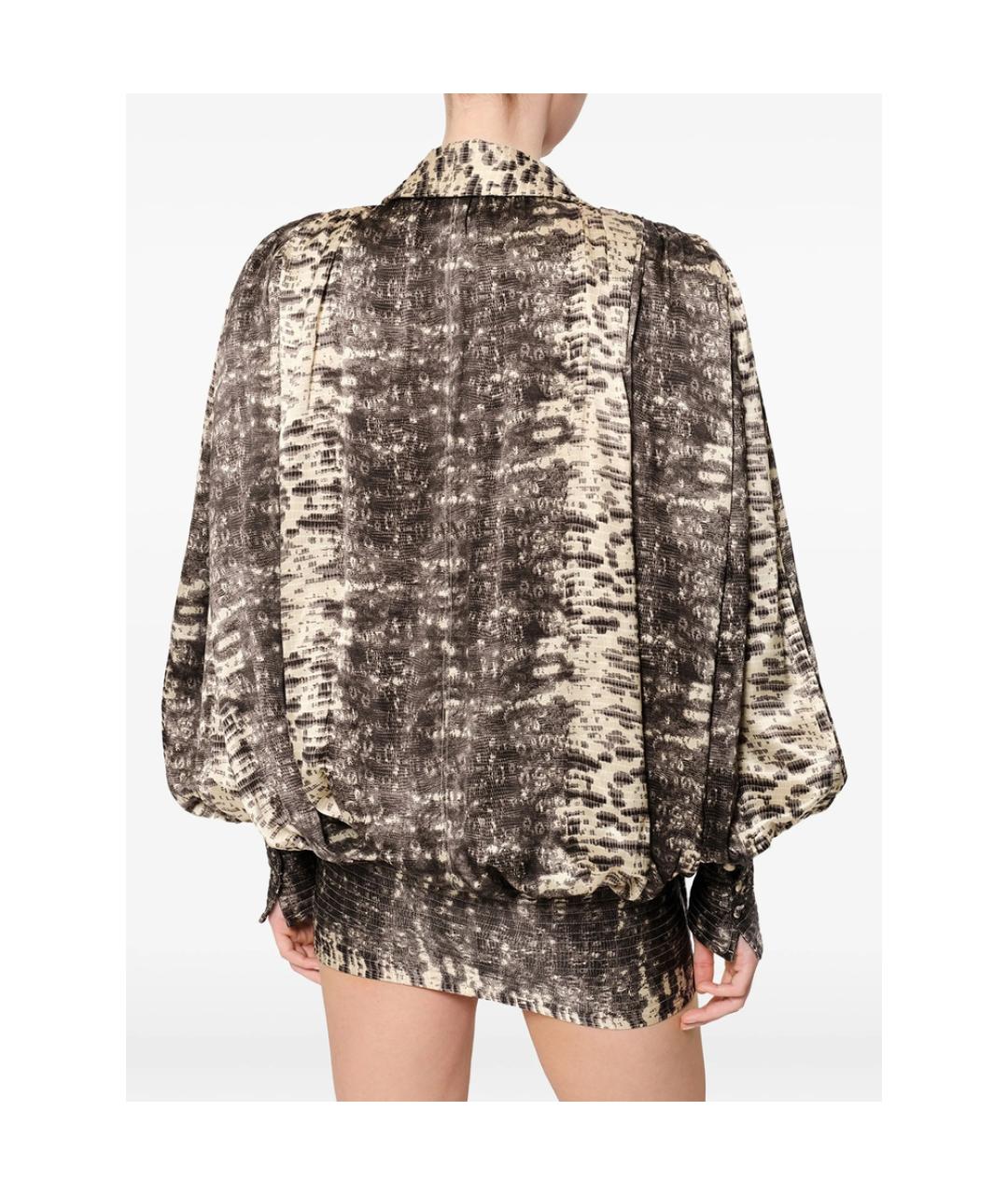 ISABEL MARANT Коричневое полиэстеровое коктейльное платье, фото 4