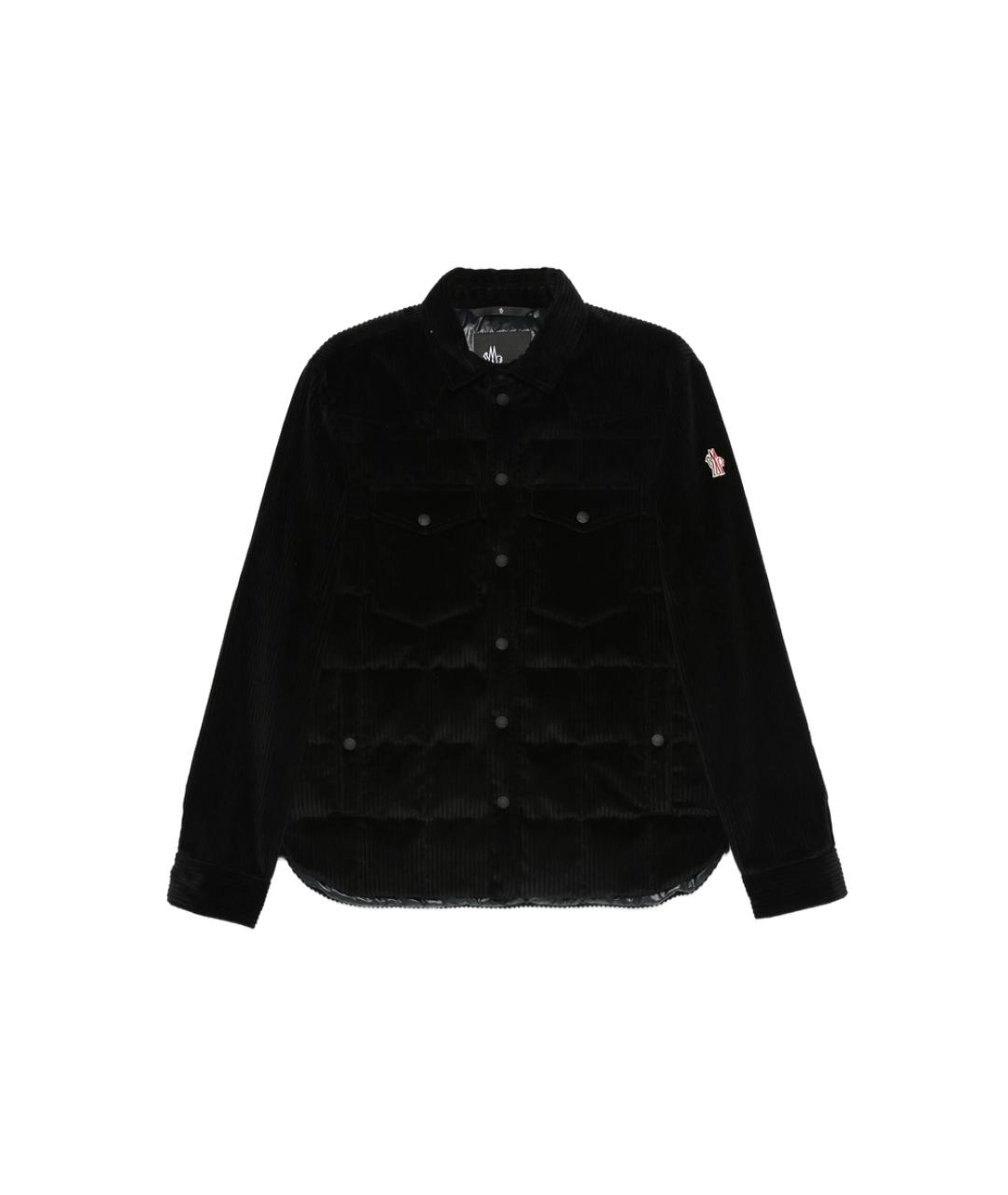 MONCLER GRENOBLE Черная полиэстеровая куртка, фото 4