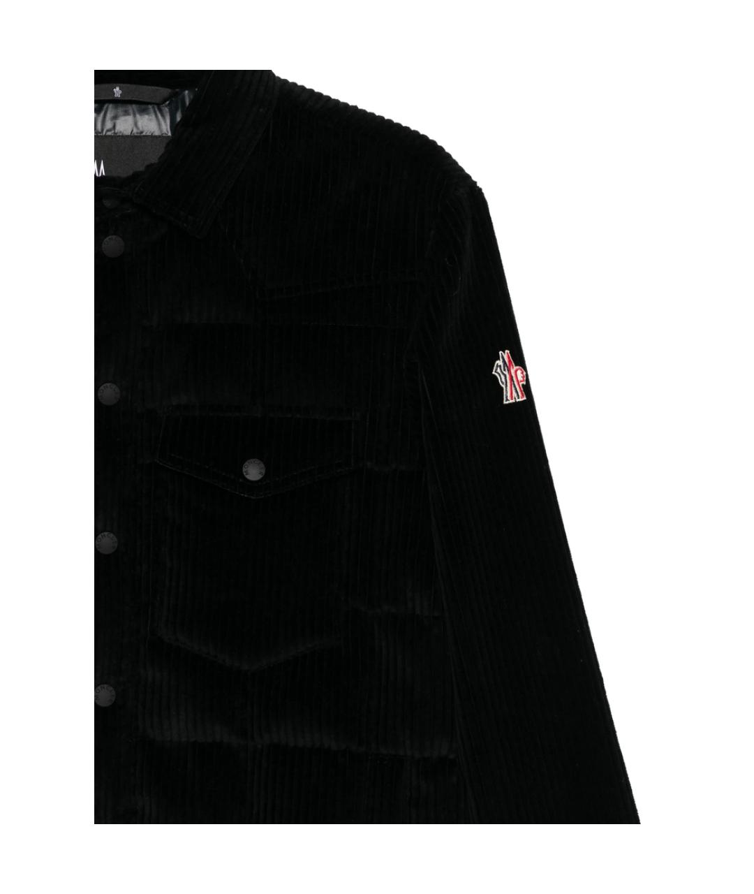 MONCLER GRENOBLE Черная полиэстеровая куртка, фото 2