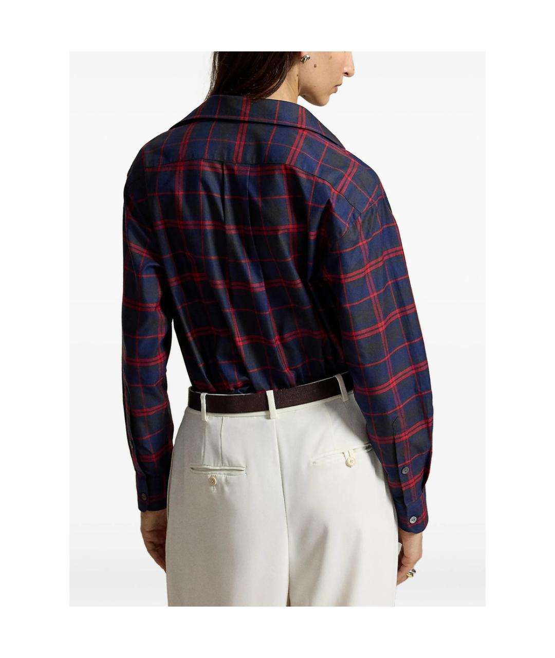 RALPH LAUREN Синяя хлопковая рубашка, фото 2