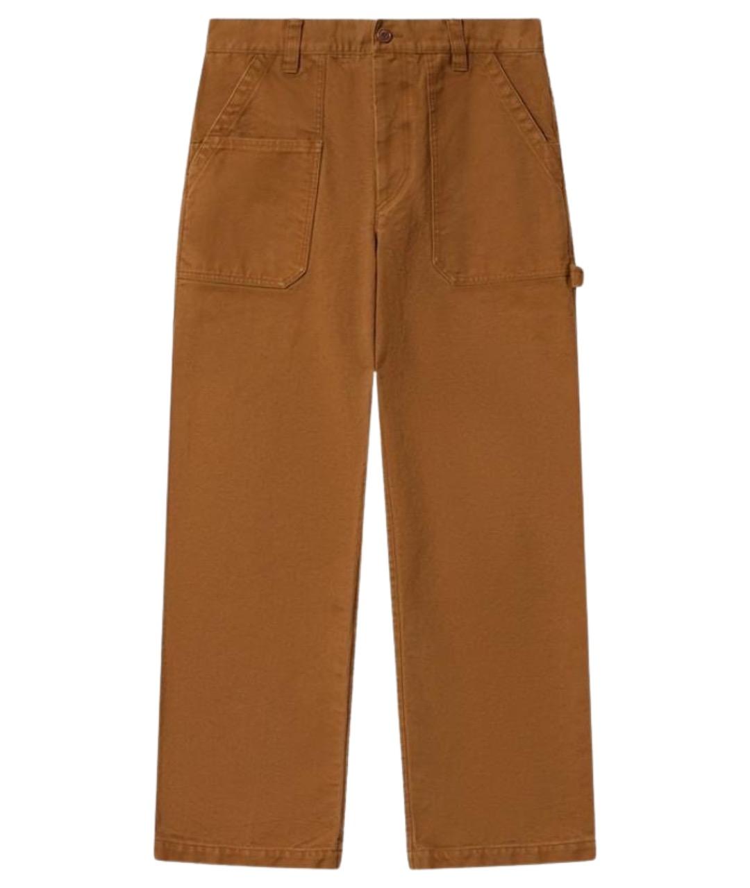 ISABEL MARANT Коричневые хлопковые повседневные брюки, фото 1