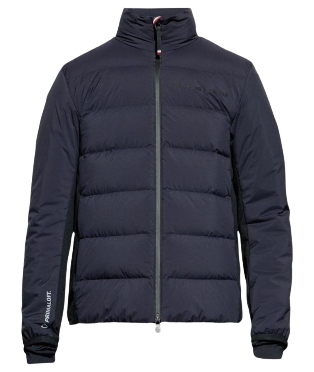 MONCLER GRENOBLE Темно-синий полиэстеровый пуховик, фото 1