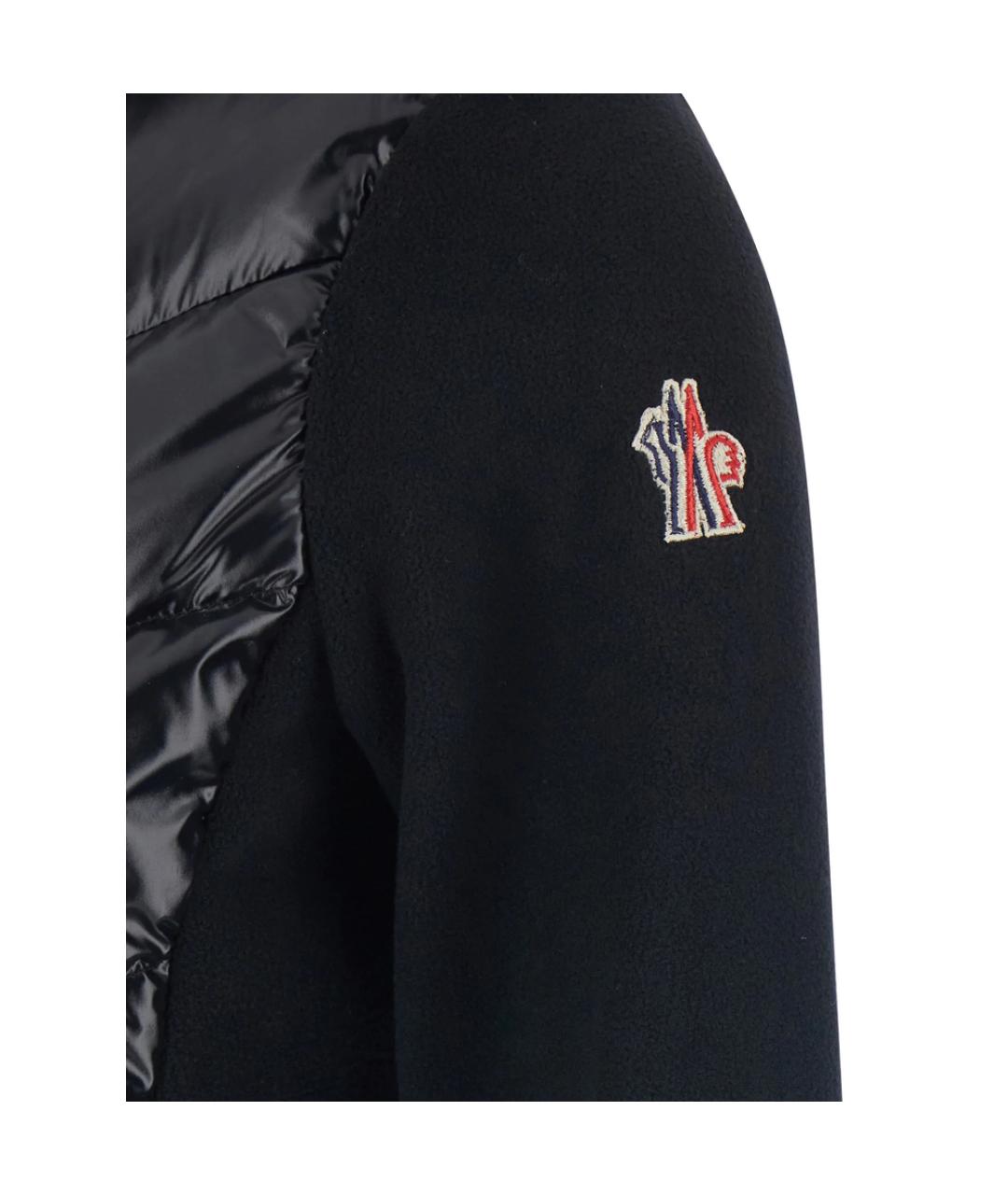MONCLER GRENOBLE Черная полиэстеровая куртка, фото 3