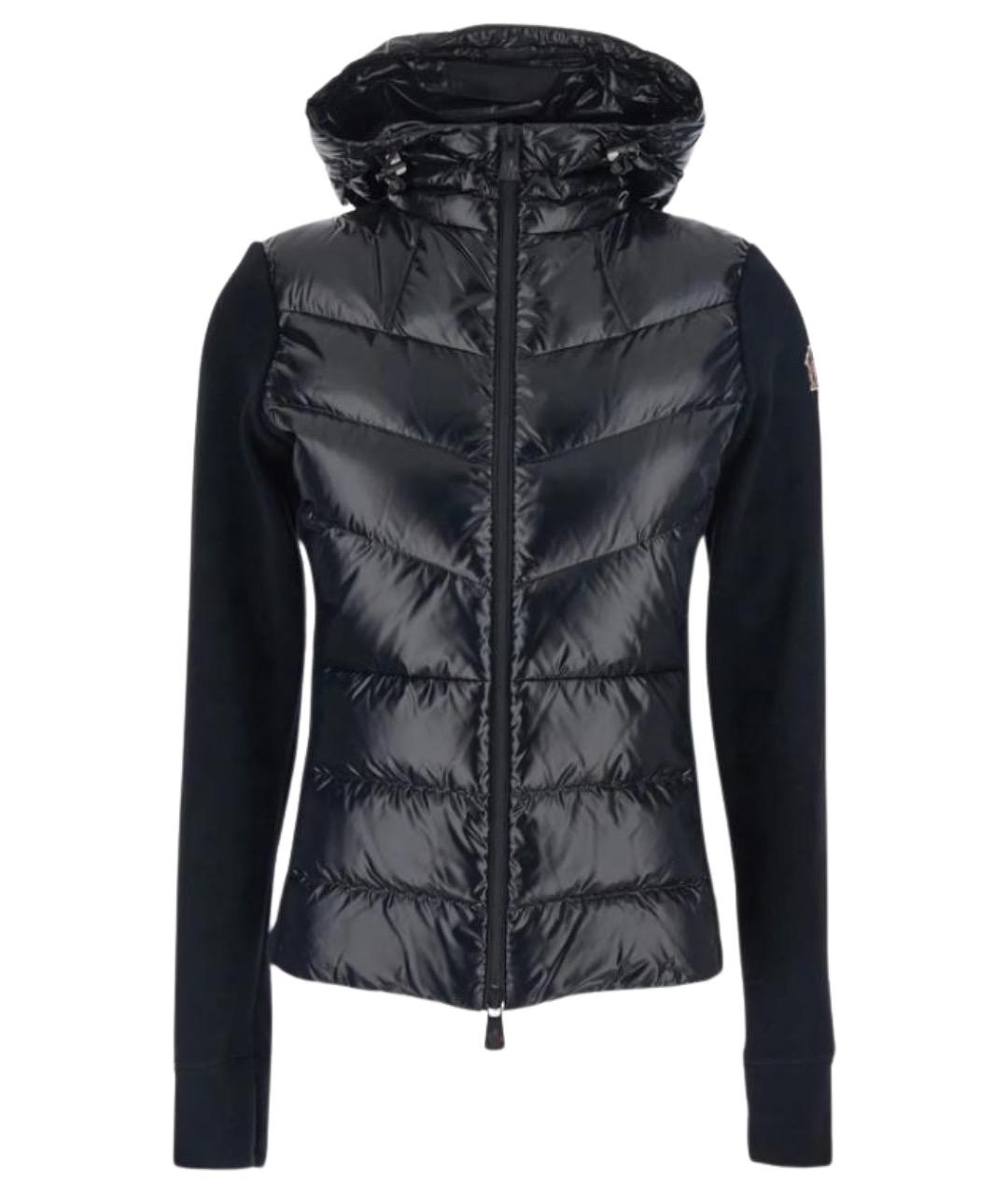 MONCLER GRENOBLE Черная полиэстеровая куртка, фото 1