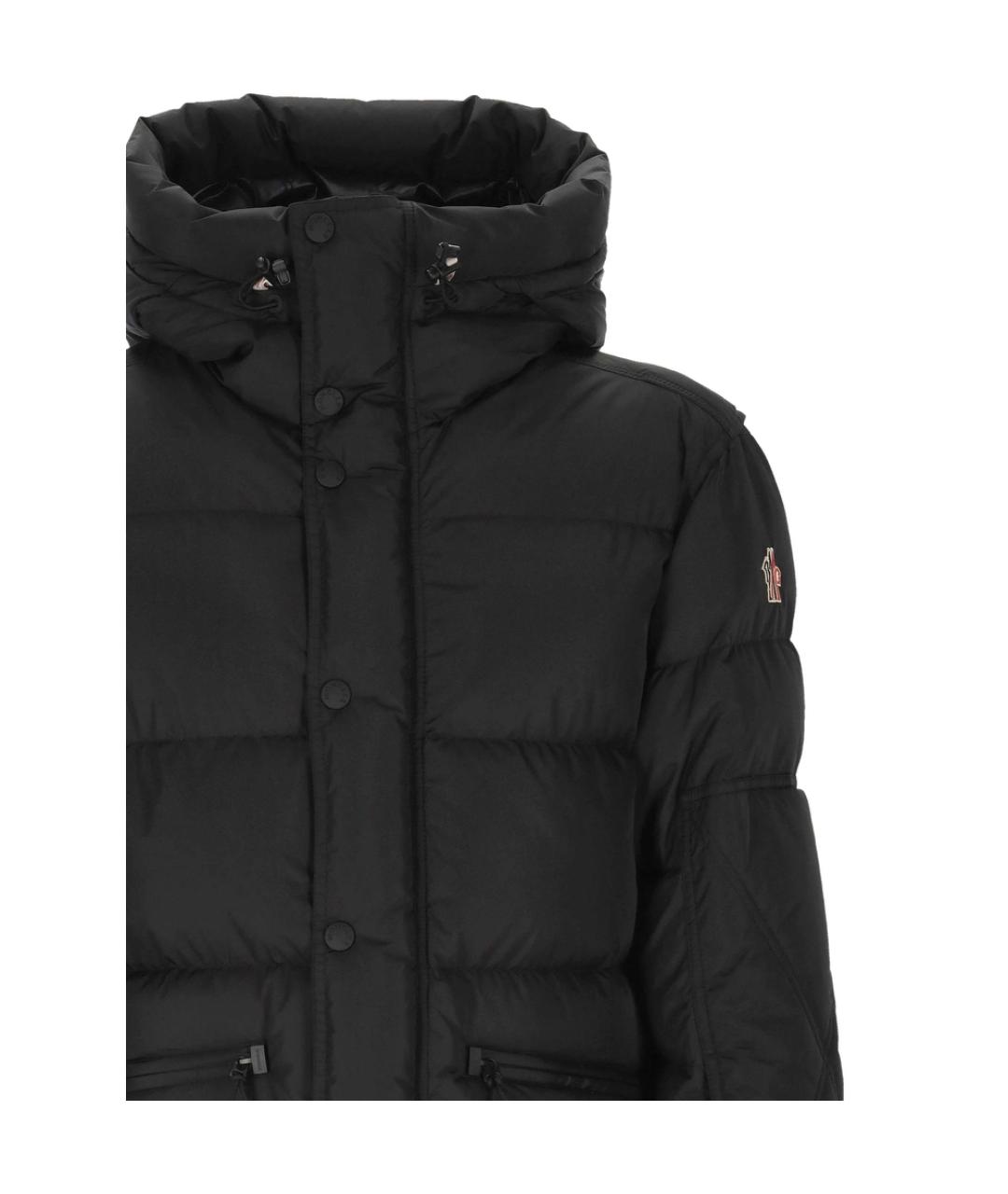 MONCLER GRENOBLE Черный полиэстеровый пуховик, фото 3