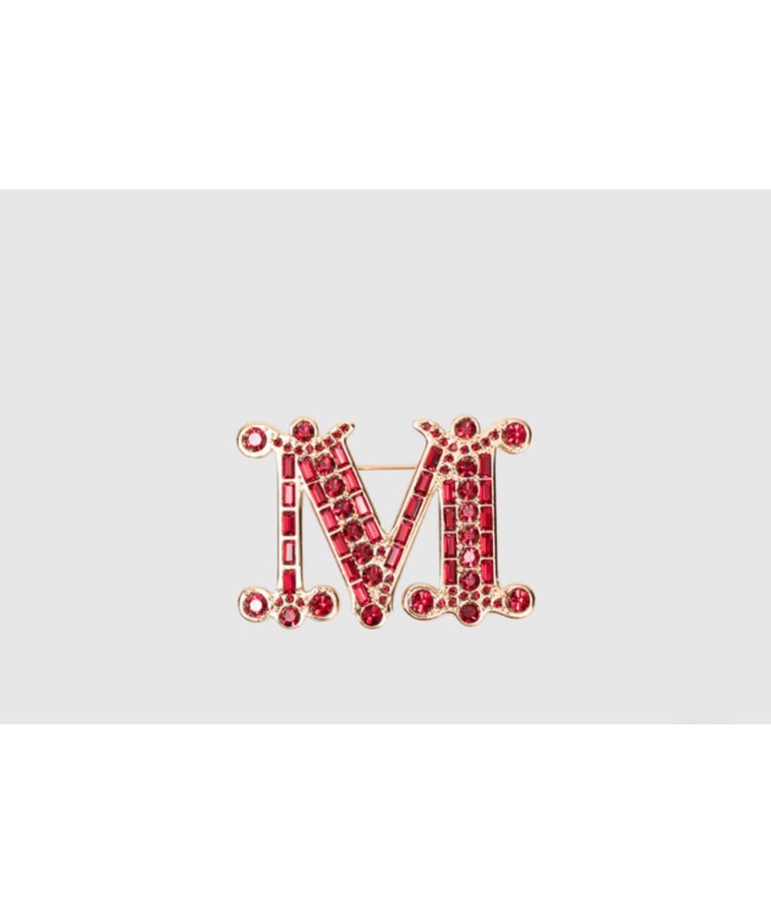 MAX MARA Красная металлическая булавка / брошь, фото 8