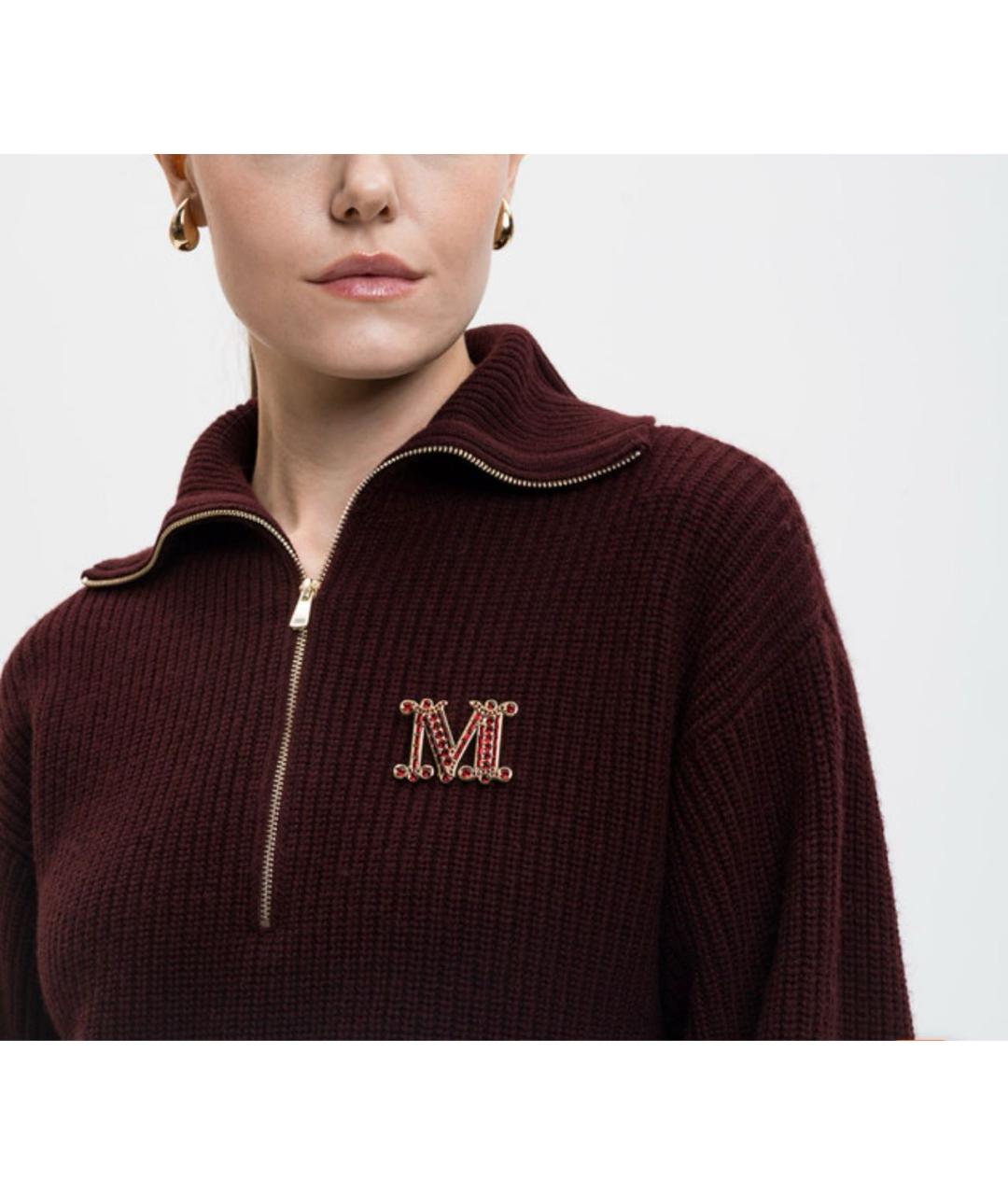 MAX MARA Красная металлическая булавка / брошь, фото 7