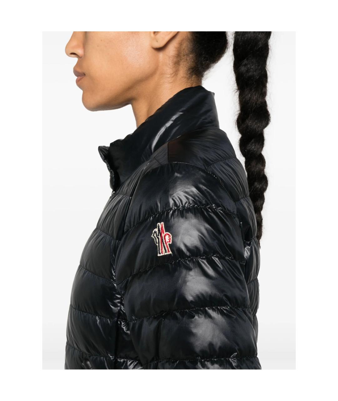 MONCLER GRENOBLE Черный полиэстеровый пуховик, фото 4