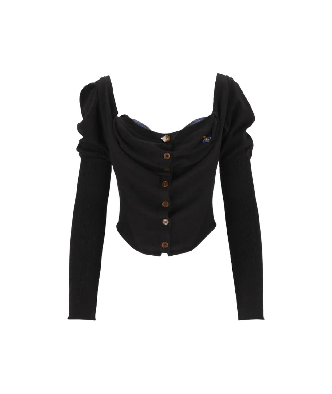 VIVIENNE WESTWOOD Черный шерстяной кардиган, фото 1