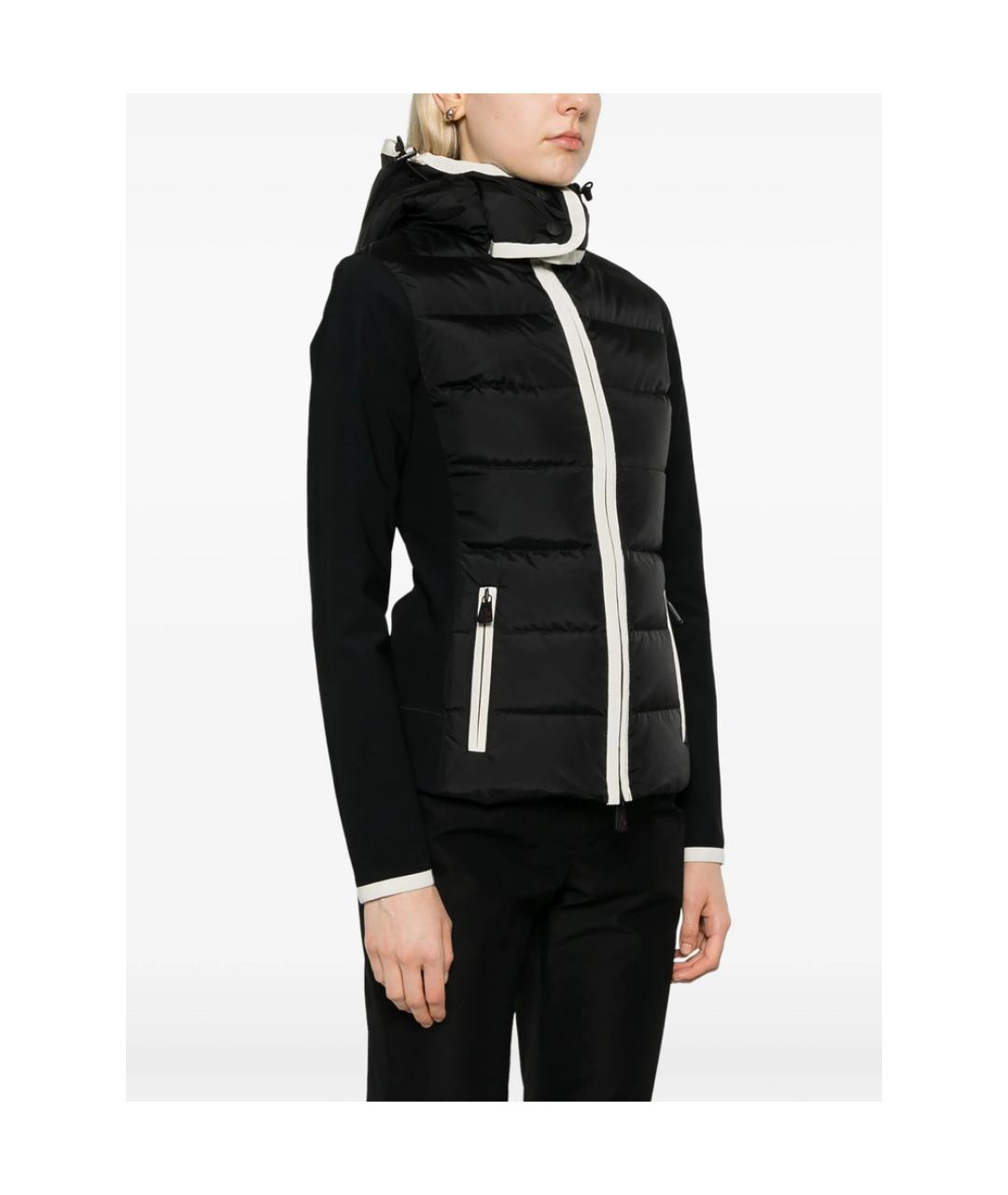 MONCLER GRENOBLE Черная полиэстеровая куртка, фото 3